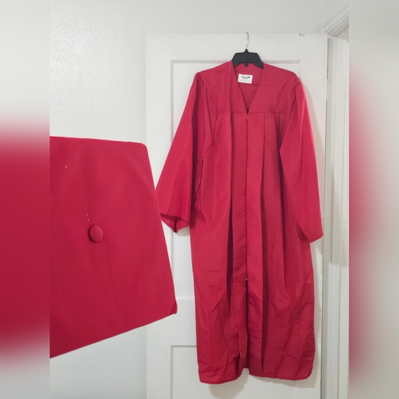 jostens Other - Red Graduation Cap and Gown